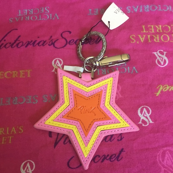 PINK Victoria's Secret Accessories - RARE Victoria’s Secret PINK Star Keychain NWT HTF